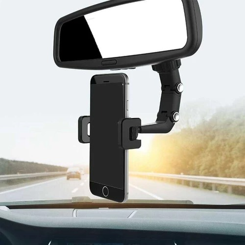 Holder HP dipasang di spion mobil
