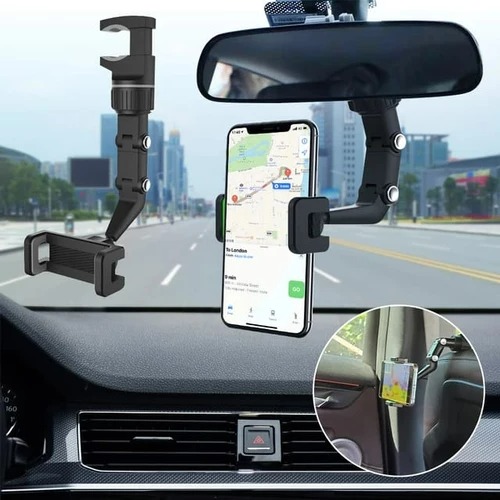 Simulasi penggunaan navigasi peta di mobil
