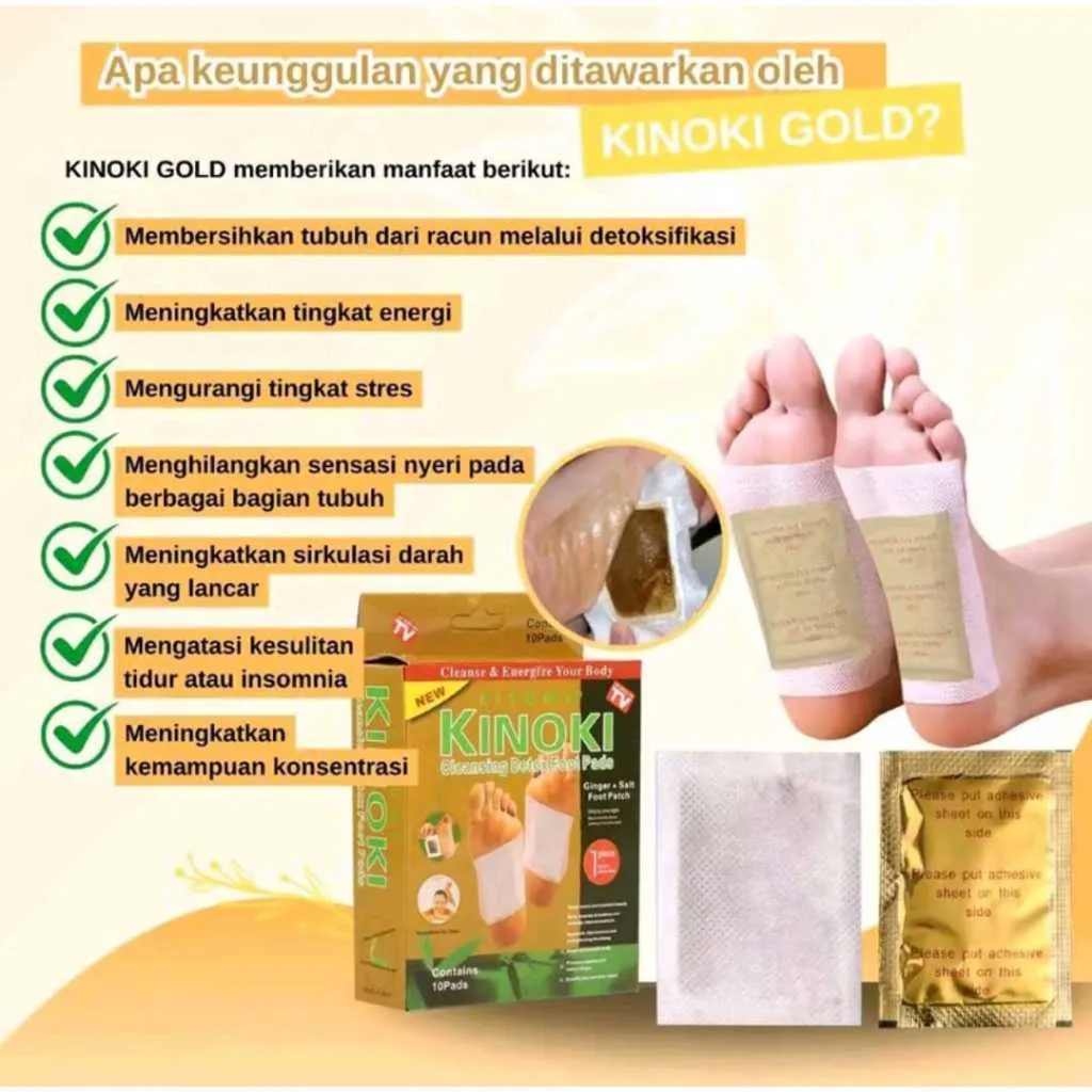Manfaat Kinoki Gold